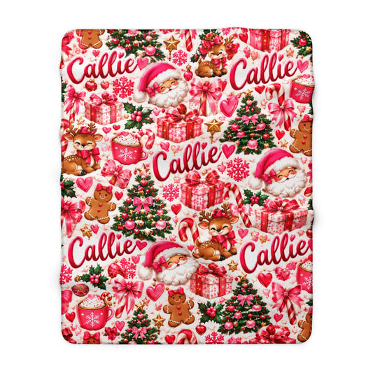 Christmas Sherpa Fleece Blanket-Custom