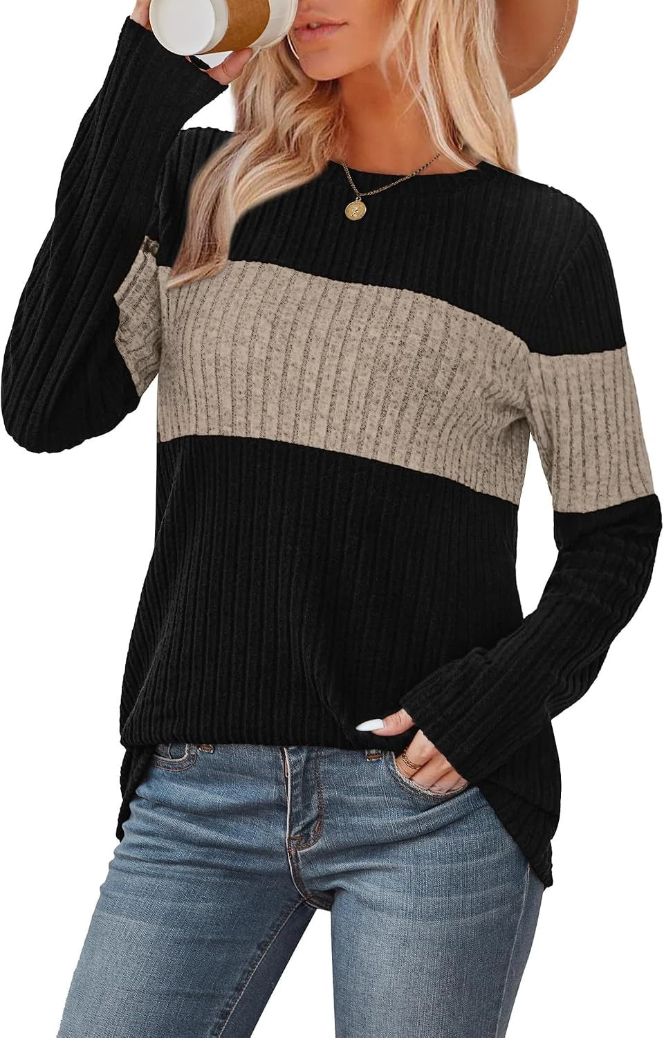Wiholl Color Block Sweater
