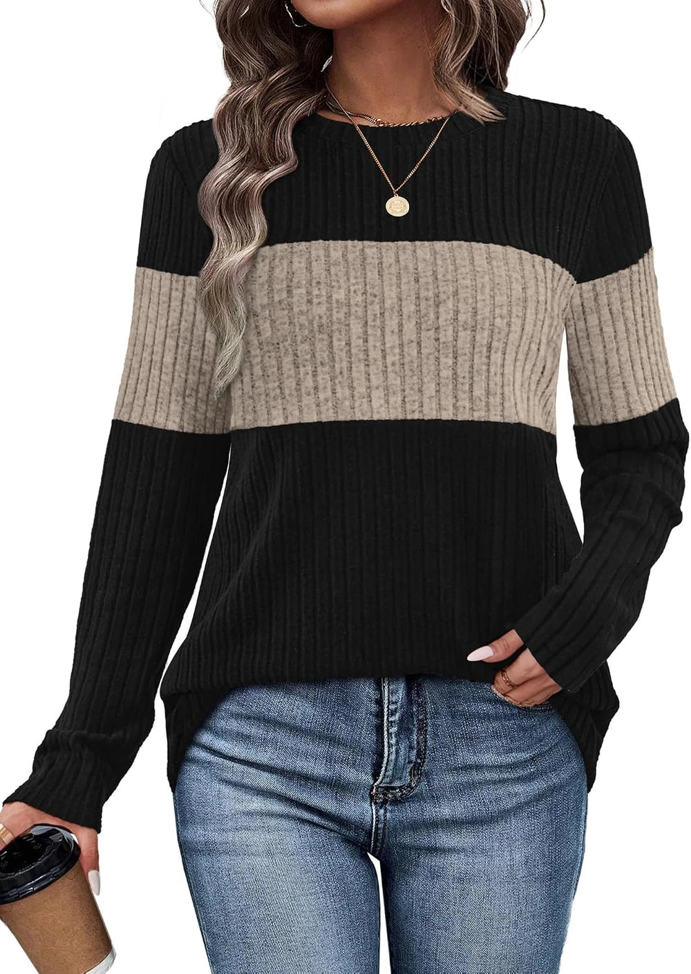 Wiholl Color Block Sweater
