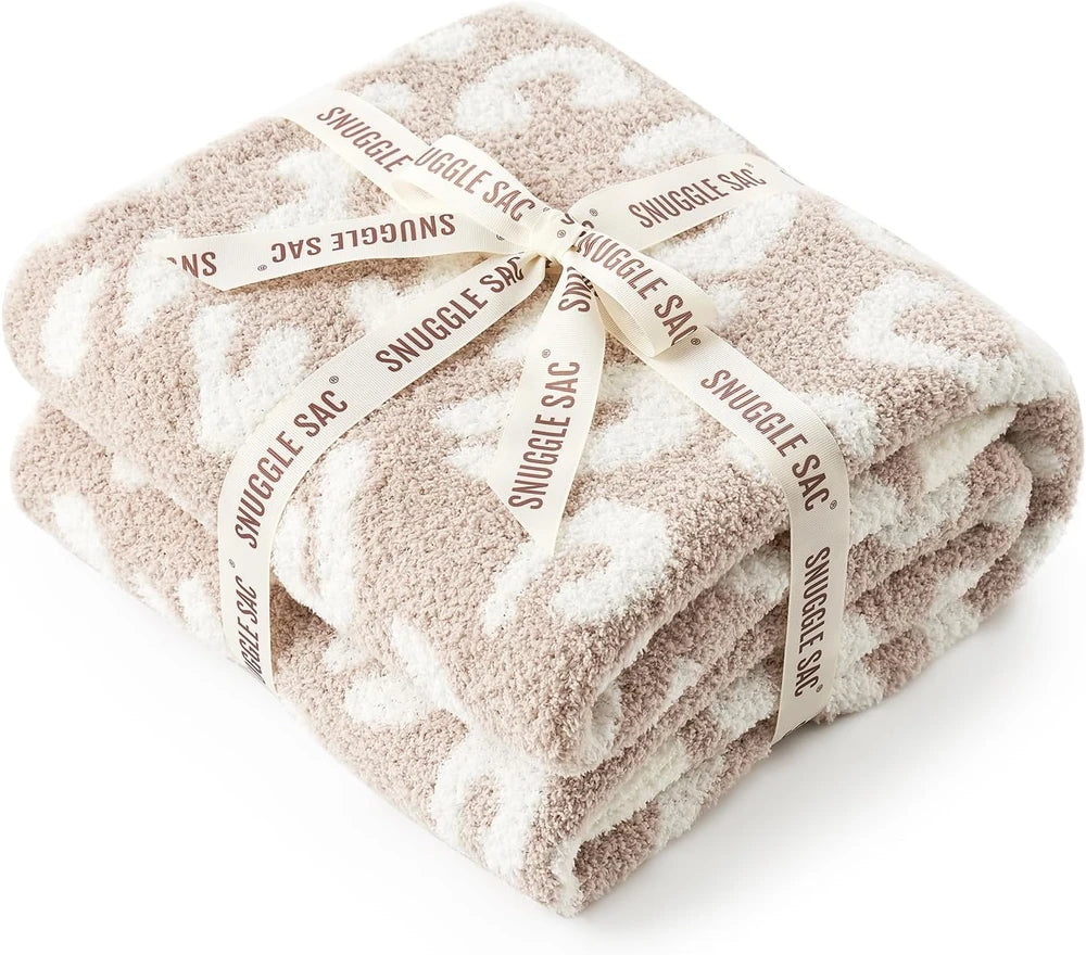 Leopard Print Microfiber Throw Blanket