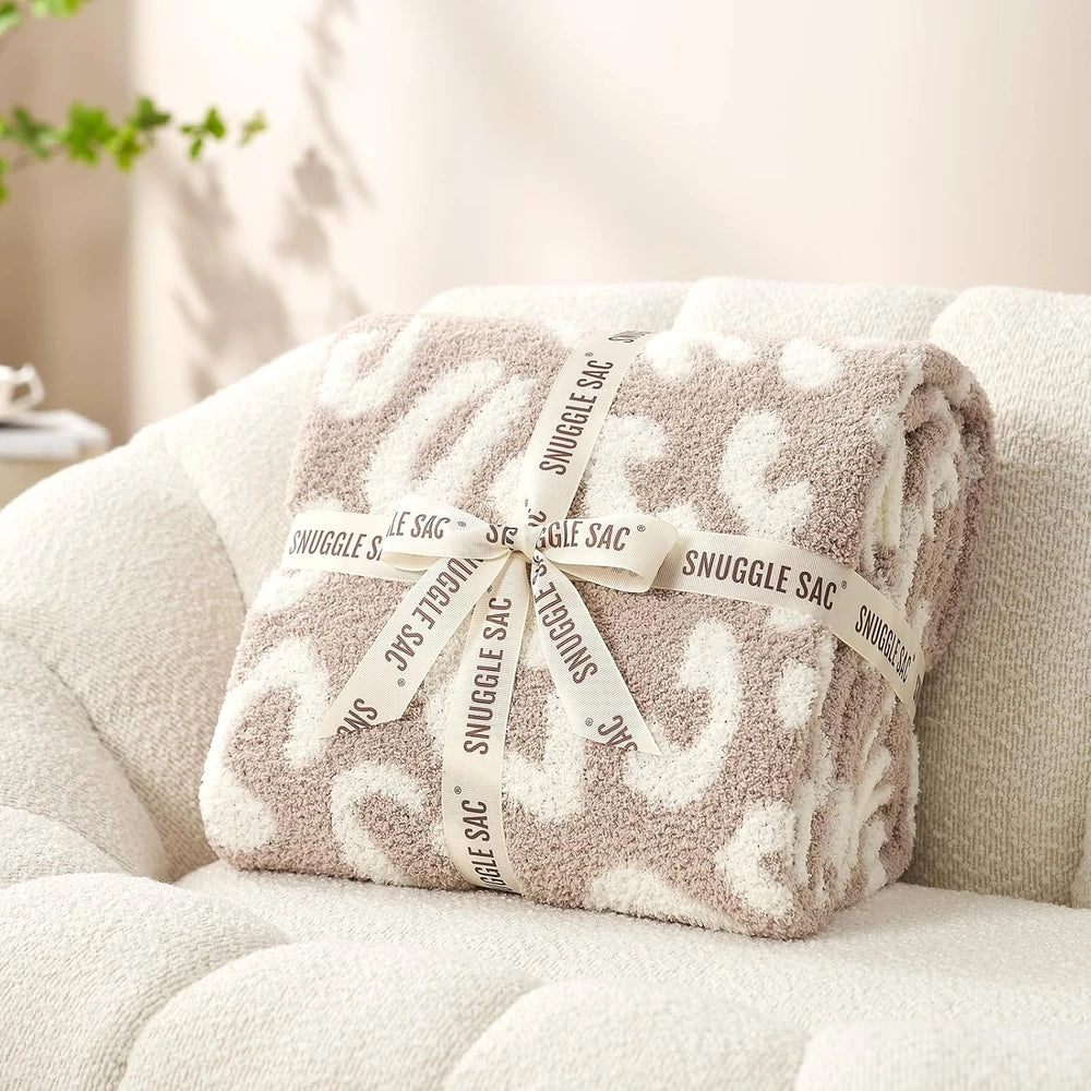Leopard Print Microfiber Throw Blanket