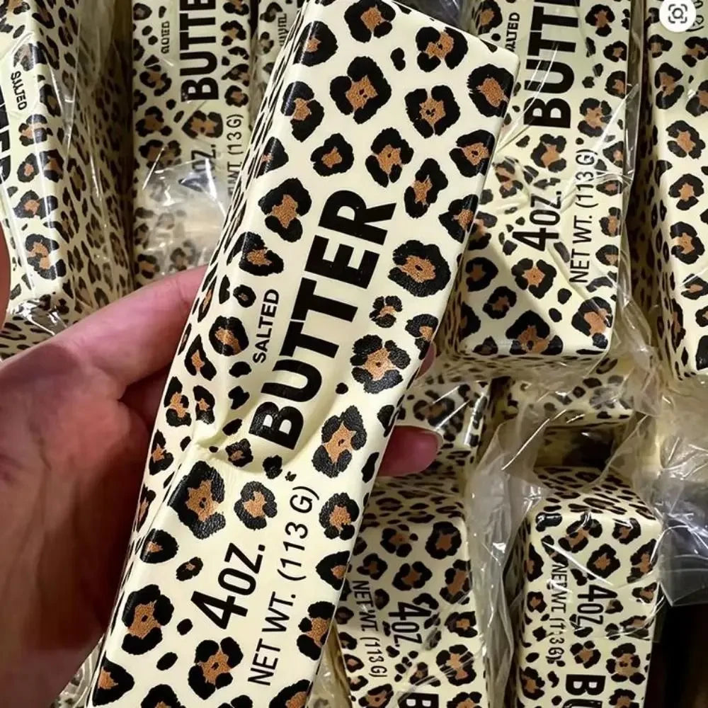 Leopard Print Butter Stick Squeeze Toy